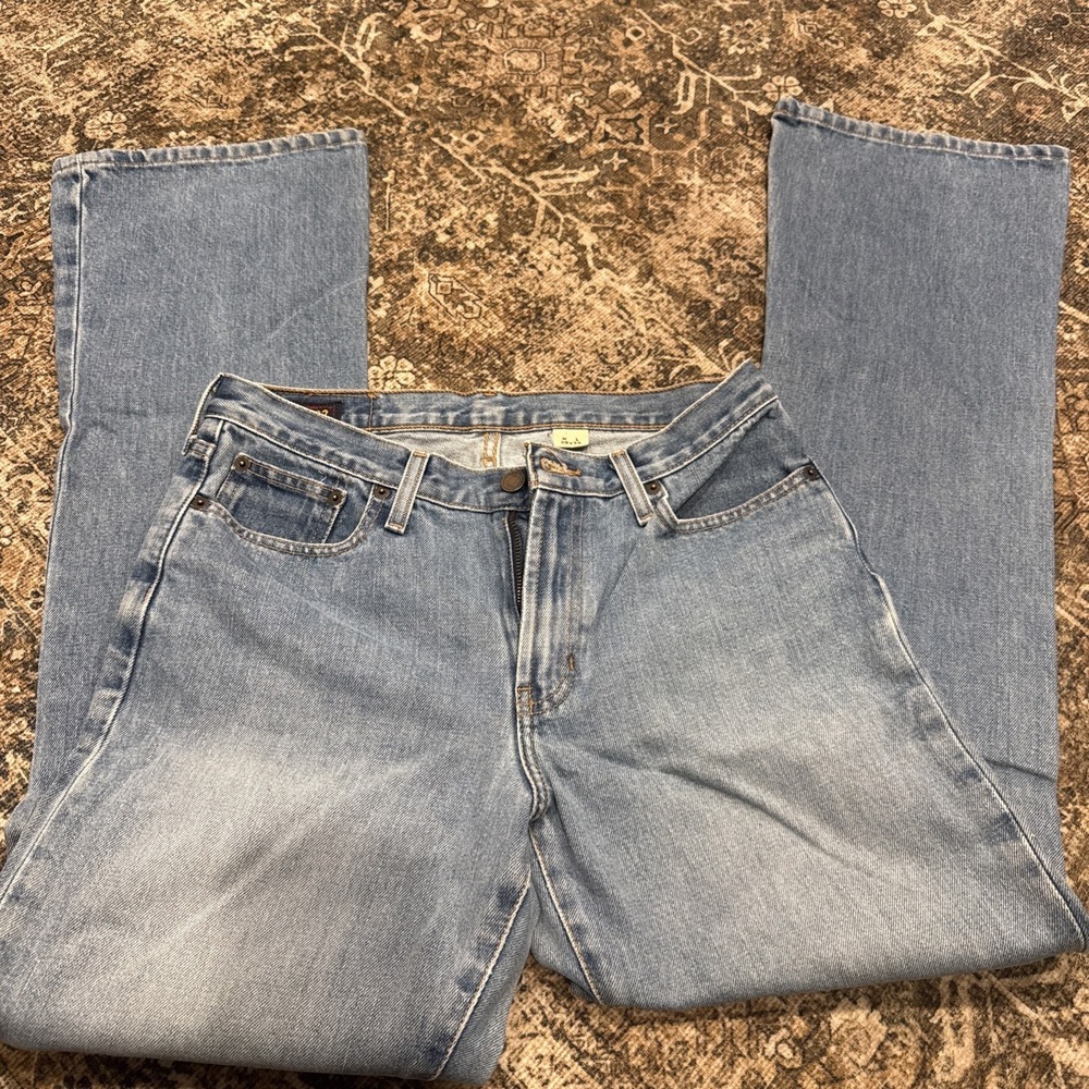 Abercrombie & Fitch Jeans, Classic Taper, Denim, Button Fly, Size 28 X 34 1990's